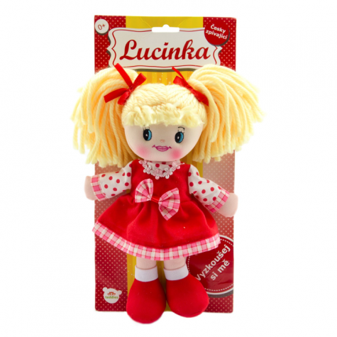Teddies Panenka Lucinka hadrová plyš 30cm česky zpívající ~ 3