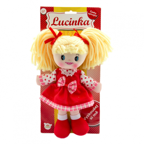 Teddies Panenka Lucinka hadrová plyš 30cm česky zpívající