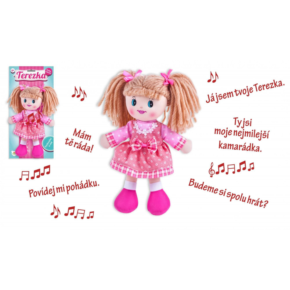 Teddies Panenka Terezka hadrová plyš 30cm česky mluvící