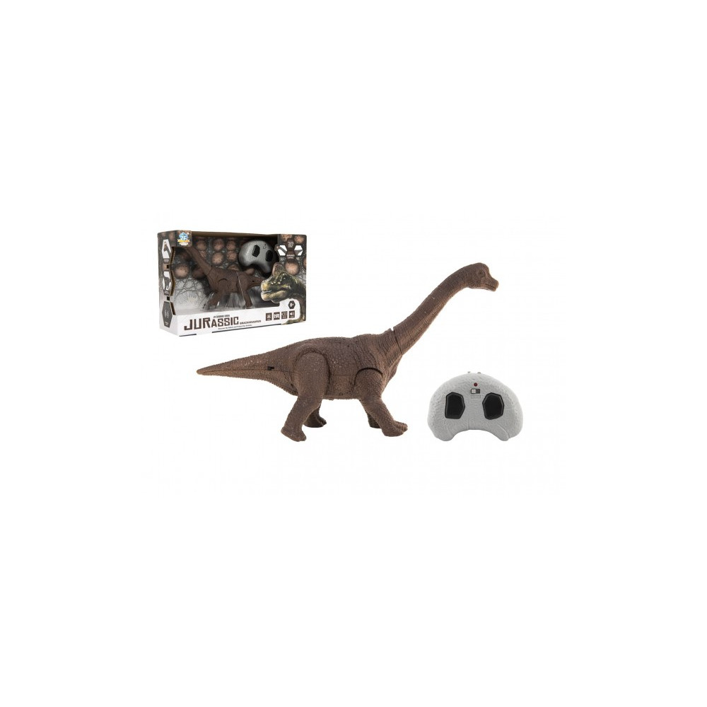 Dinosaurus na ovládání plast 27cm na baterie se světlem se zvukem