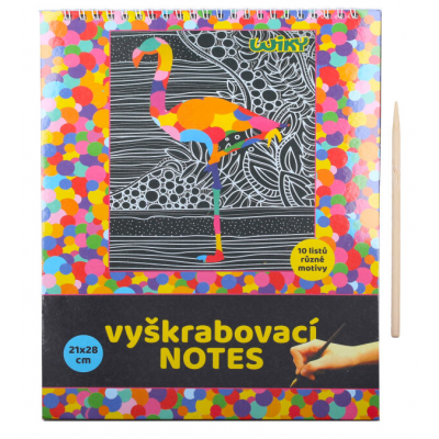 Wiky Vyškrabovací notes 10 listů v sáčku 21x28cm