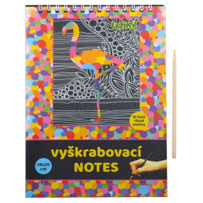 Wiky Vyškrabovací notes 10 listů v sáčku 14x20cm