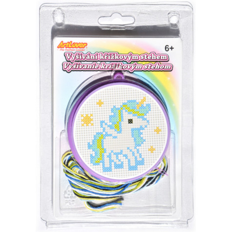 ArtLover Vyšívání křížkovým stehem jednorožec mix ~ 3