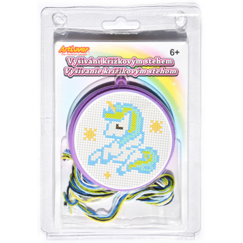 ArtLover Vyšívání křížkovým stehem jednorožec mix ~ 4