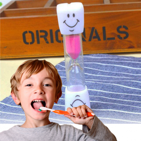 Přesýpací hodiny na čištění zubů - růžové ~ 3