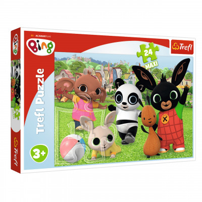 Trefl Puzzle maxi Bing Bunny Zábava v parku 24 dílků