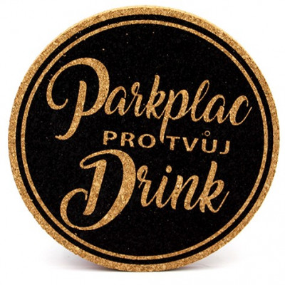 Nekupto Vtipný podtácek s potiskem - Parkplac pro tvůj drink