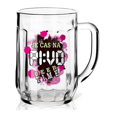 Nekupto Dárková sklenice na pivo 0,3l - Je čas na pivo ~ 1