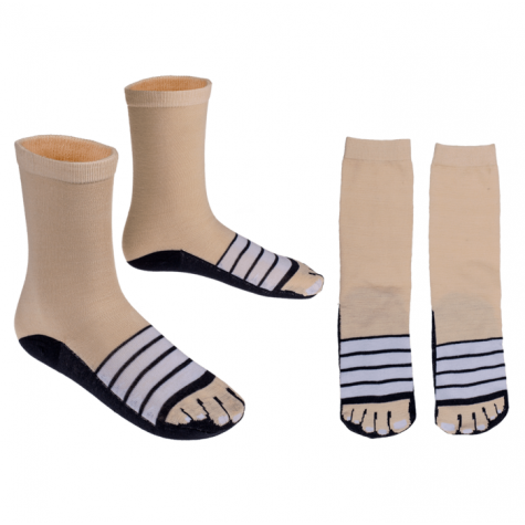 Vtipné ponožky - Sandály - modré - vel. uni