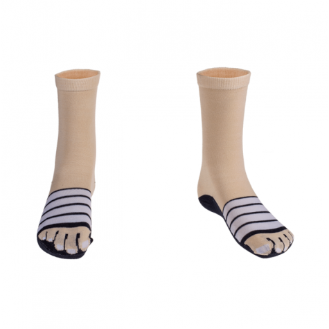 Vtipné ponožky - Sandály - černé - vel. uni