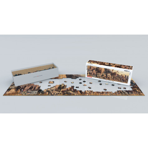 EUROGRAPHICS Panoramatické puzzle Dinosauři 1000 dílků ~ 3