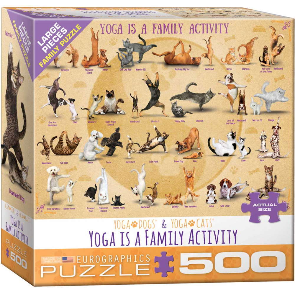 EUROGRAPHICS Puzzle Jóga je rodinná aktivita XL 500 dílků