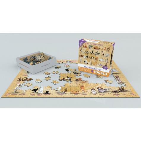 EUROGRAPHICS Puzzle Jóga je rodinná aktivita XL 500 dílků