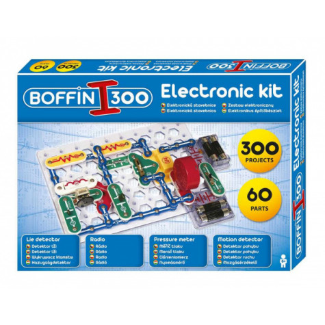 Stavebnice Boffin 300 elektronická 300 projektů na baterie 60ks