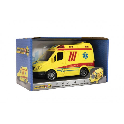 Auto ambulance na setrvačník se zvukem a světlem ~ 3