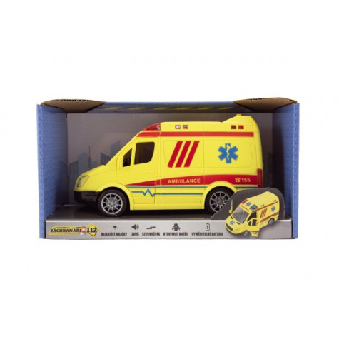 Auto ambulance na setrvačník se zvukem a světlem ~ 5