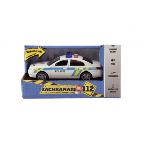 Auto policie se zvukem a světlem na setrvačník 15 cm ~ 5