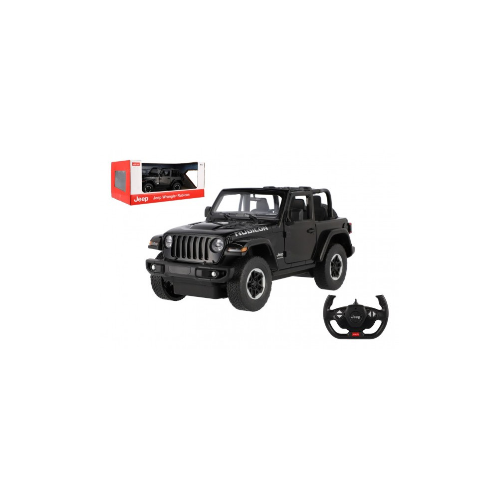 Auto RC Jeep Wrangler Rubicon černý 29cm 2,4GHz na dálkové ovládání