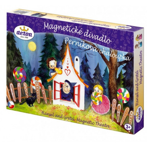 Detoa Divadlo Perníková chaloupka magnetické dřevené s figurkami ~ 1