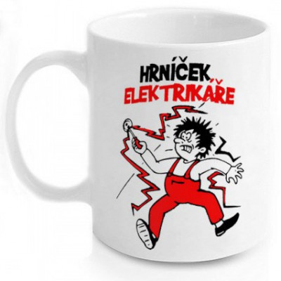 Vtipný hrnek - Elektrikáře