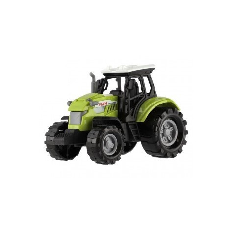 Traktor plast 11cm na baterie na volný chod se světlem a zvukem ~ 1