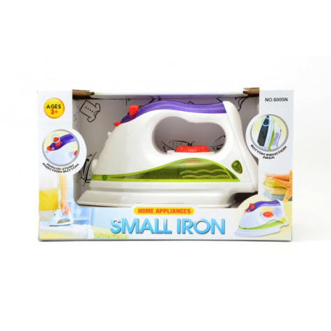 Žehlička plast 19cm na baterie se zvukem a se světlem ~ 5
