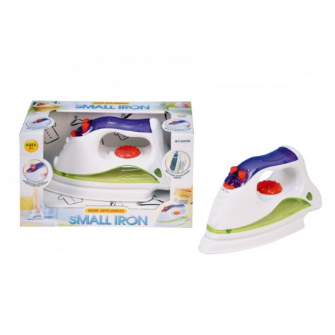 Žehlička plast 19cm na baterie se zvukem a se světlem ~ 6