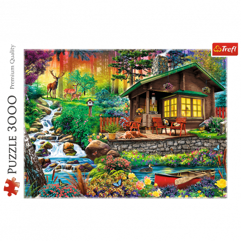 TREFL Puzzle Chata v lesích 3000 dílků