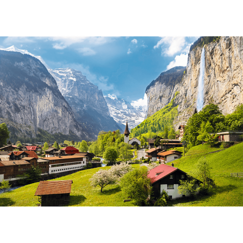 TREFL Puzzle Lauterbrunnen, Švýcarsko 3000 dílků ~ 2