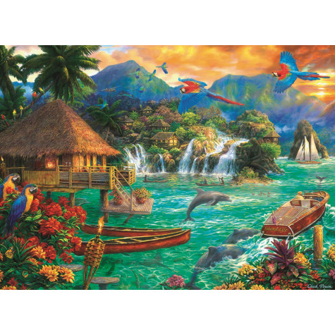 TREFL Puzzle Život na ostrově 3000 dílků ~ 2