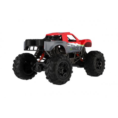 Auto RC terénní 4x4 červené 29 cm 2,4GHz na baterie + dobíjecí pack