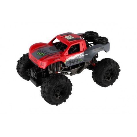 Auto RC terénní 4x4 červené 29 cm 2,4GHz na baterie + dobíjecí pack