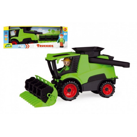 Lena Auto Truckies kombajn plast 20cm s figurkou ~ 2