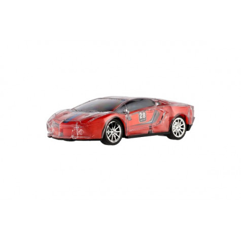 Auto závodní RC plast 16cm 27MHz na baterie se světlem ~ 4