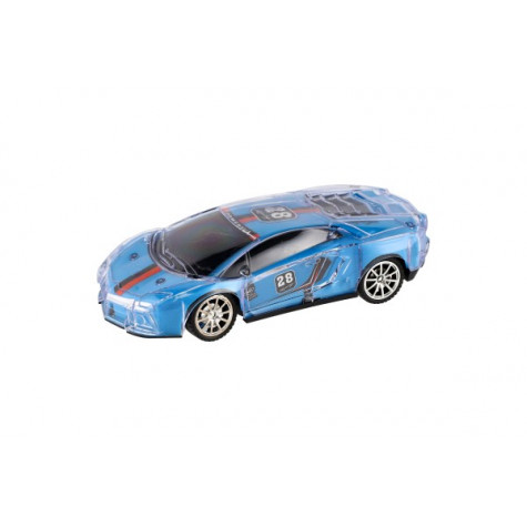 Auto závodní RC plast 16cm 27MHz na baterie se světlem ~ 6