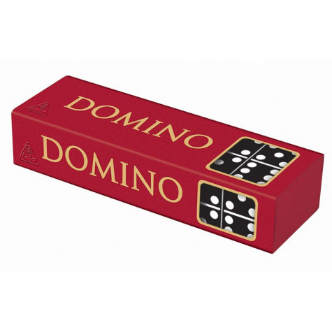 Domino společenská hra dřevěná 28ks ~ 2