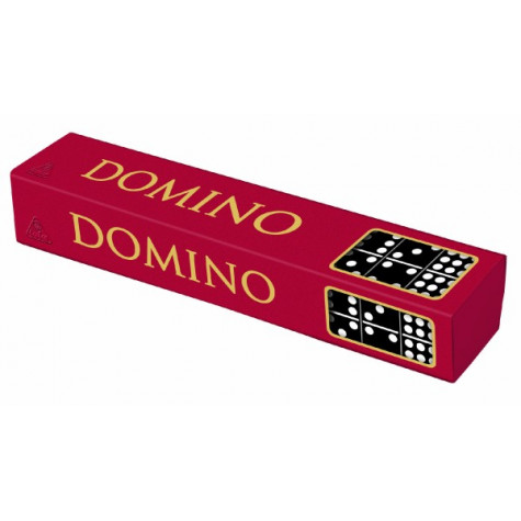 Domino společenská hra dřevěná 55ks ~ 1