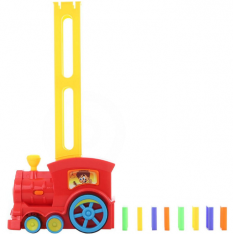 Lokomotiva/Vlak domino stavěcí 16cm se zvukem a světlem