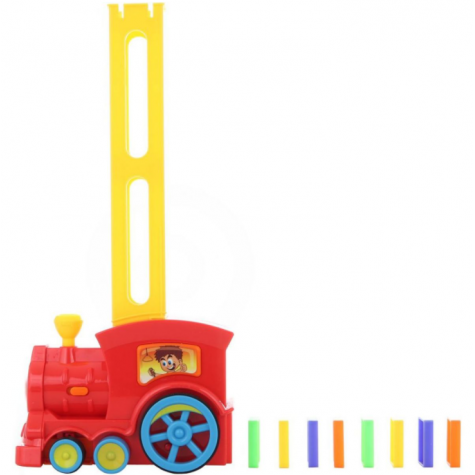 Lokomotiva/Vlak domino stavěcí 16cm se zvukem a světlem ~ 2