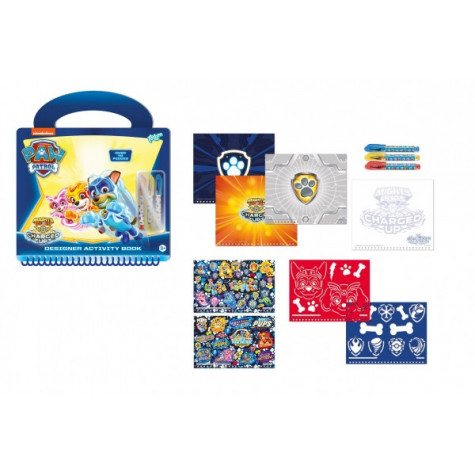 Kreativní kniha se šablonami Tlapková patrola/Paw Patrol + 3ks propisek ~ 2