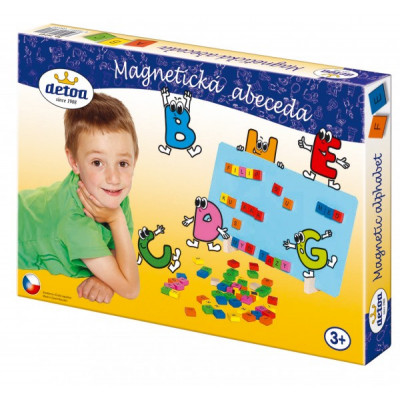 Deto Magnetická abeceda dřevo 75ks