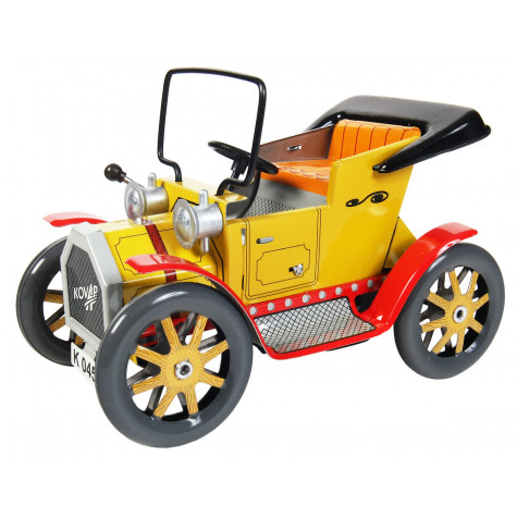 Kovap Dědeček automobil pérový strojek kov 13cm ~ 3