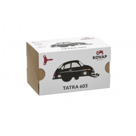 Kovap Tatra 603 na klíček kov 11cm černá
