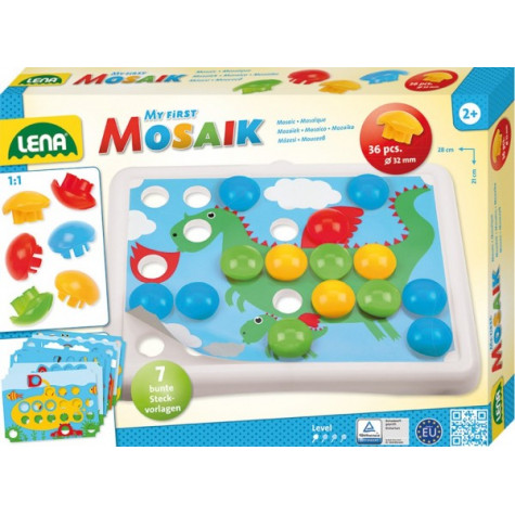 Lena Mozaika klobouček 3,2cm hladký 36ks + předlohy 7ks ~ 1