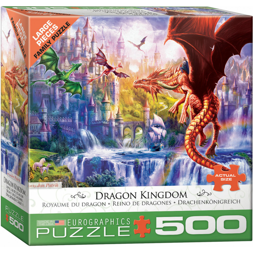 EUROGRAPHICS Puzzle Království draků XL 500 dílků