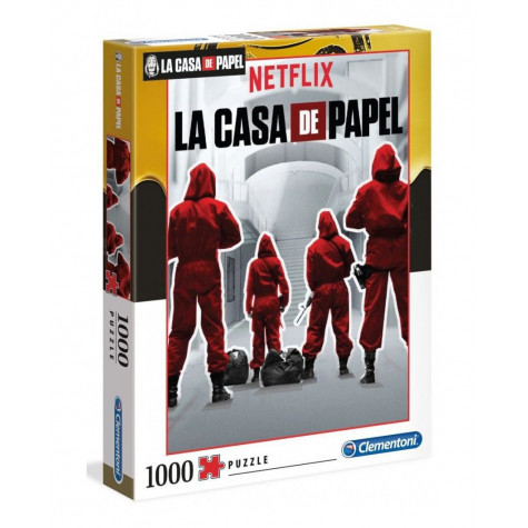 CLEMENTONI Puzzle Netflix: Papírový dům 1000 dílků ~ 2