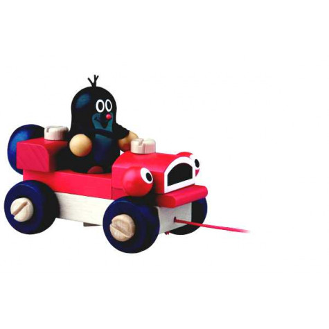 Krtek a mrkací auto tahací 14cm ~ 2
