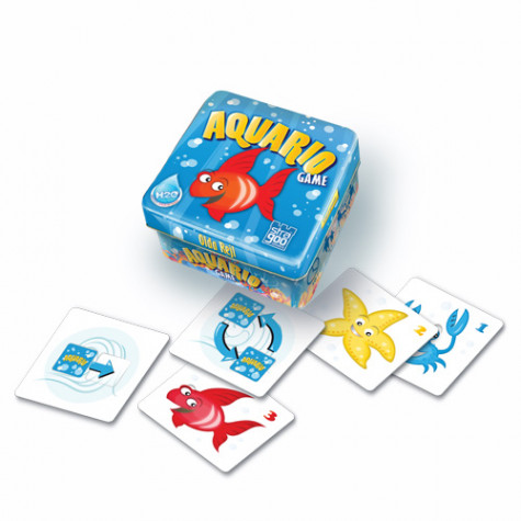 Bonaparte Aquario společenská hra v plechové krabičce ~ 1