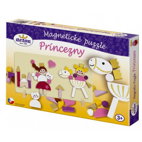 Detoa Magnetické puzzle Princezny