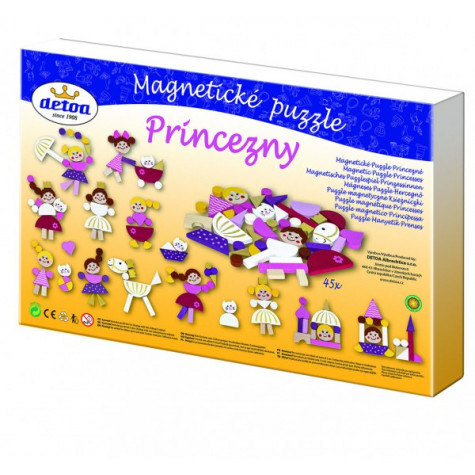 Detoa Magnetické puzzle Princezny